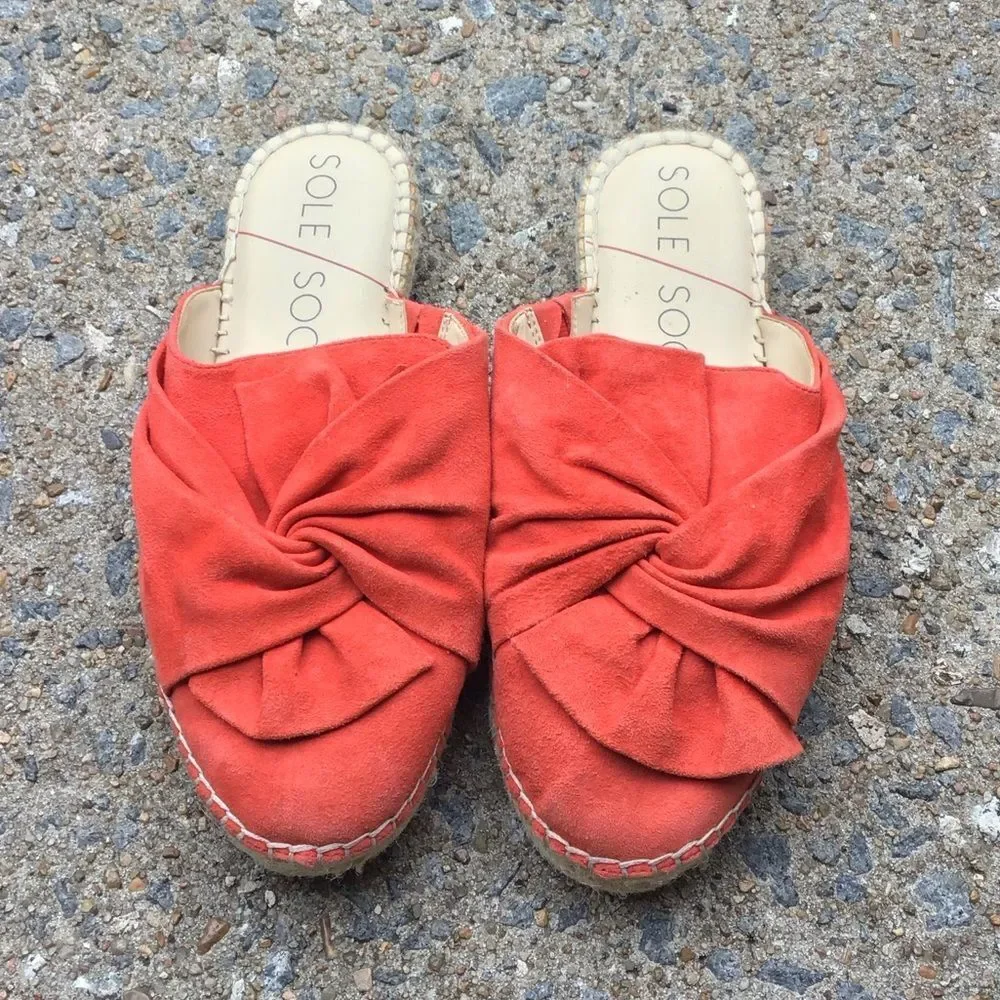 Sole Society Sammie Coral Espadrille Slides